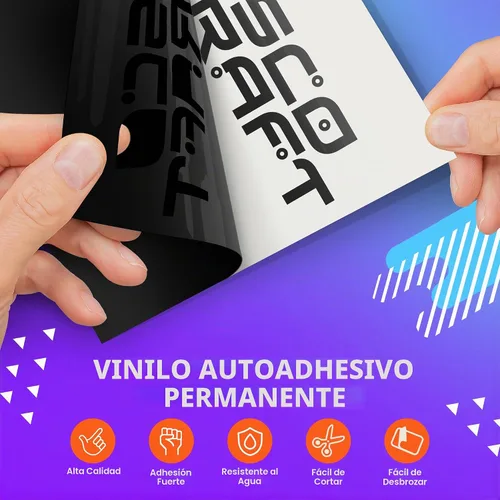 Vista 3 de Frisco Craft Hojas de Vinilo Permanente Negro Brillante – Rollo de Vinilo Adhesivo Impermeable, Decoración del Hogar, Silueta, Calcomanías