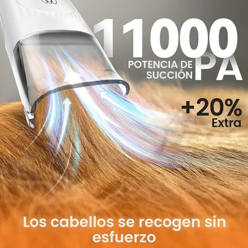 Vista 4 de oneisall Aspiradora de aseo para perros, molinillo de uñas para perros y kit de recortador de patas