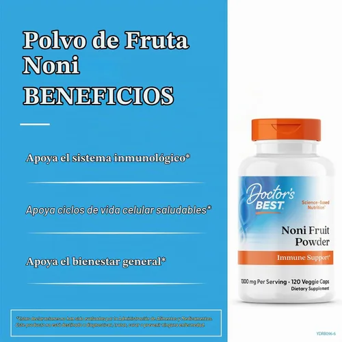 Vista 3 de Doctor's Best Concentrado de Noni (650 mg), 120 cápsulas vegetales