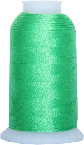 Vista 13 de Carretes de hilo de poliéster, 1000 m – 160 colores – Peso del hilo: 40 40wt trilobal polyester embroidery thread with bright sheen. Works with