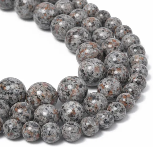 Vista 51 de 60 cuentas de piedra natural de 15⁄64 pulgadas (6 mm) con cuentas de amazonita pulidas, cuentas sueltas redondas de piedra natural con poder Piedra