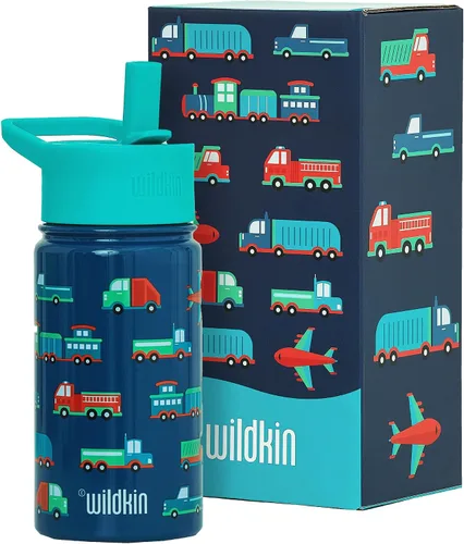 Vista 26 de Wildkin Kids - Botella de agua de acero inoxidable de 14 onzas para niños – Sin BPA, a prueba de fugas, aislada, fácil de limpiar - Ballerina