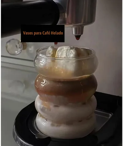 Vista 8 de Ework4U 2 Piezas Vasos para Beber con Popote de Vidrio de 14 Onzas Juego de Cristalería, Vasos de Cóctel, Vasos de Café Helado, Vasos de Cerveza