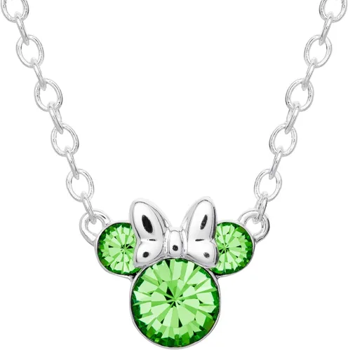 Vista 13 de Disney Minnie Mouse Birthstone Necklace for Women Official License Rosa de abril - Cristal transparente