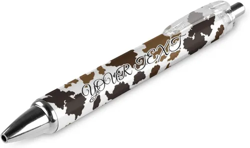 Vista 17 de Bolígrafos personalizados con estampado de leopardo negro y azul con punta de lápiz capacitivo, bolígrafos grabados personalizados con nombre
