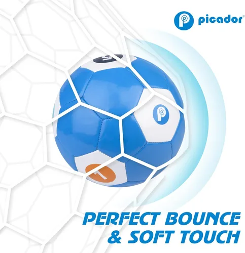 Vista 4 de Picador Size 4 Soccer Ball - Kids Aged 4-6 6-8 8-12 Outdoors Sports Training Ball Recreation Playing Ball Teens Girls Boys Children Youth Back to