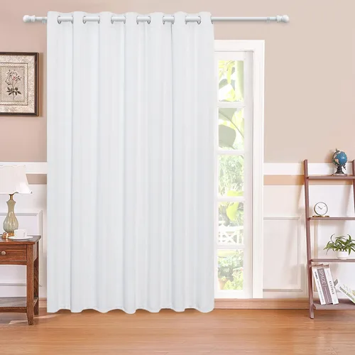 Vista 86 de MYSKY HOME Cortinas Aqua para Armario para Entrada Cortina Opaca para Puerta para Sala de Estar Cortina Oscurecedora de Habitación con Ojales