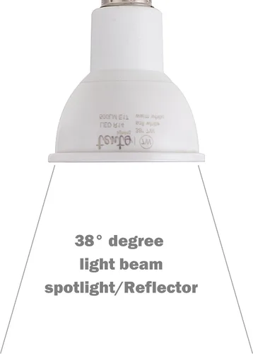Vista 6 de tento Iluminación E17 R14 Reflector LED 40w Halógeno Reemplazo Intermedio Base Foco (Blanco)