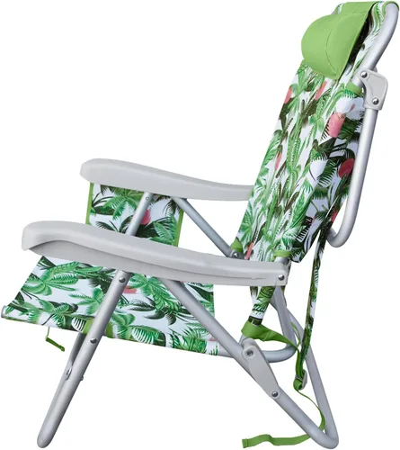 Vista 3 de Hurley - Silla de playa de lujo estilo mochila tamaño único blanco