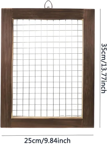 Vista 3 de Kit de montaje de helecho cuerno de ciervo, maceta colgante de pared de madera para orquídeas y jardín vertical, tablero de soporte para plantas