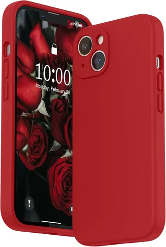 Vista 14 de SURPHY Funda compatible con iPhone 13 con protector de pantalla, (protección de cámara y forro de microfibra suave), funda de teléfono de silicona