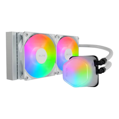 Vista 14 de Cooler Master Elite Liquid 240 AIO Liquid CPU Cooler, ARGB