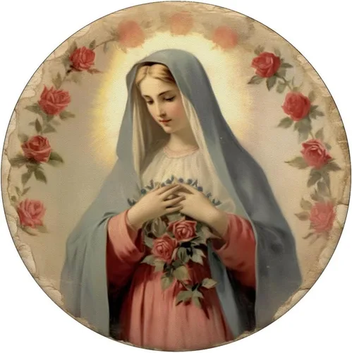 Vista 3 de PopSockets PopGrip estándar de la Virgen María Jesús