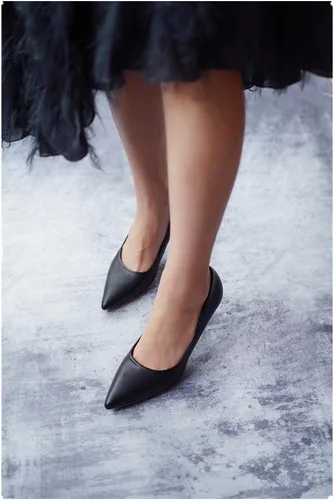 Vista 5 de C.Paravano Zapatos de tacón para mujer Tacón de gatito para mujer Tacón bajo puntiagudo Zapatos de tacón para vestido de boda para fiesta