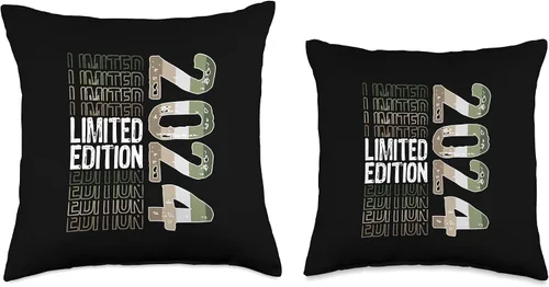 Vista 3 de Limited Edition Vintage 2024 Retro Birthday Throw Pillow