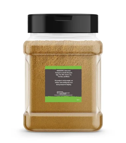 Vista 2 de Birch & Meadow Semilla de apio molido, 6.7 onzas, sabor aromático, condimento de salmuera y especias para encurtir