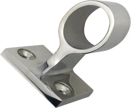 Vista 4 de Par Heavy Duty 316SS 60 ° Marine Boat Stanchion Hand Rail Fitting IZQUIERDA-FRONT para tubo de 1