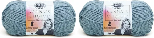 Vista 42 de Lion Brand Yarn (1 madeja) Hilo Vanna's Choice, mármol gris