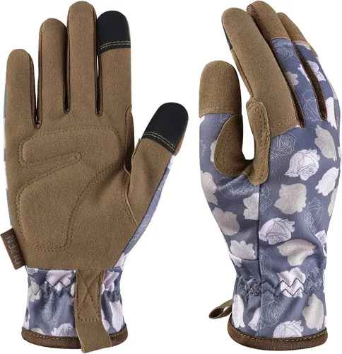 Vista 14 de Guantes de jardinería para hombres y mujeres, a prueba de espinas y resistentes a pinchazos, guantes de trabajo de seguridad y jardinería, regalos