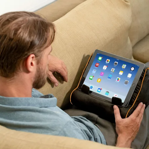 Vista 2 de Regalos para lectores y escritores Sofá de libros Soporte para iPad Soporte acolchado para tableta y soporte para libros Almohada de lectura