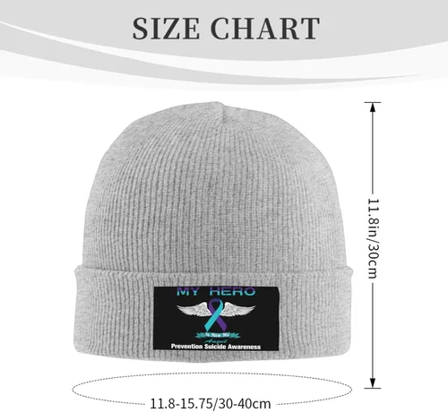 Vista 3 de Beanie Hat Stretchy Hat Soft Warmth Knit Hat Cap for Men & Women Unisex