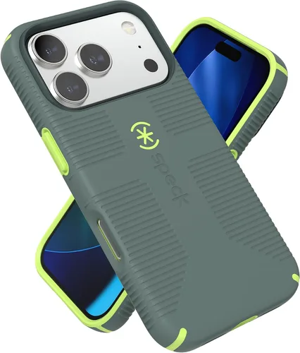 Vista 21 de Speck Funda transparente para iPhone 14 Plus, protección contra caídas, resistente a los arañazos, diseñada para MagSafe Slim iPhone 14 Plus de 6.7