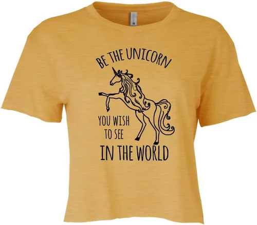 Vista 12 de Women's Screen Printed Crop Tee, Shirts With Sayings