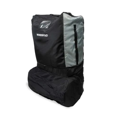 Vista 4 de WONDERFOLD Funda de viaje para cochecito con bolsillo frontal de almacenamiento, bolsillo interior de almacenamiento para cesta trasera y toldo