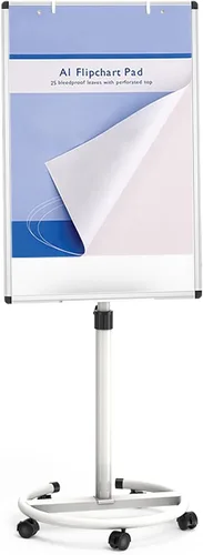 Vista 7 de VIZ-PRO ECO - Pizarra magnética móvil/caballete rotafolio, negro, 28 x 40 pulgadas