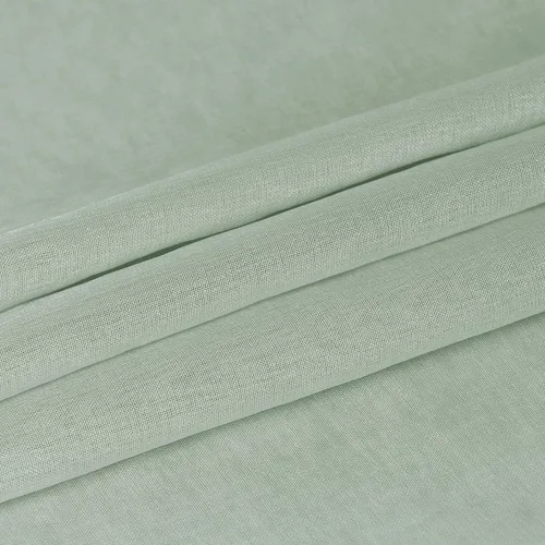 Vista 7 de DWCN Cortinas traslúcidas color verde frijol para sala de estar y dormitorio - Cortinas voile con aspecto de lino sintético con ojales en la parte