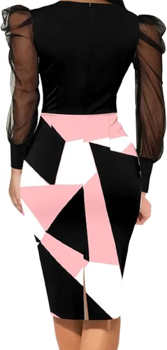 Vista 2 de IbuduSexy Women 2024 Summer Casual Bodycon Dresses Elegant Plus Size Midi Work Dresses