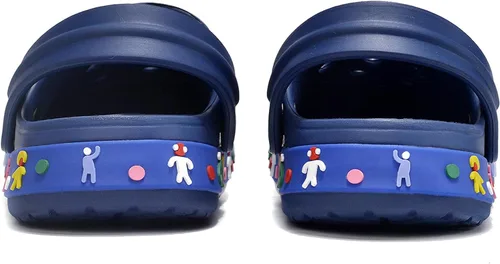 Vista 3 de Zuecos para niños pequeños, de EVA, bonitos zuecos de dibujos animados, ligeros, transpirables, antideslizantes, para interiores y exteriores