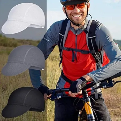 Vista 4 de Gorra de ciclismo de verano, de secado rápido, transpirable, para mujeres, hombres, senderismo, escalada, ciclismo, accesorios