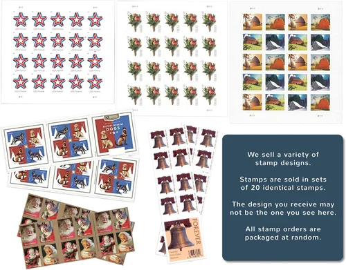Vista 2 de 20 sellos postales Forever - El diseño de los sellos puede variar