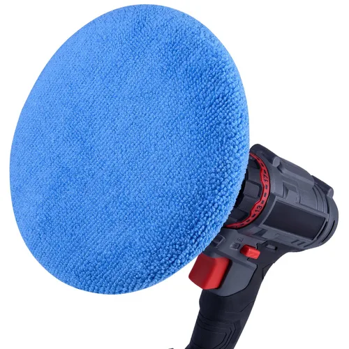 Vista 6 de Paquete de 10 almohadillas pulidoras de automóvil (5 a 6 pulgadas) cubierta de almohadilla de pulido de microfibra suave Soft Microfiber Buffing