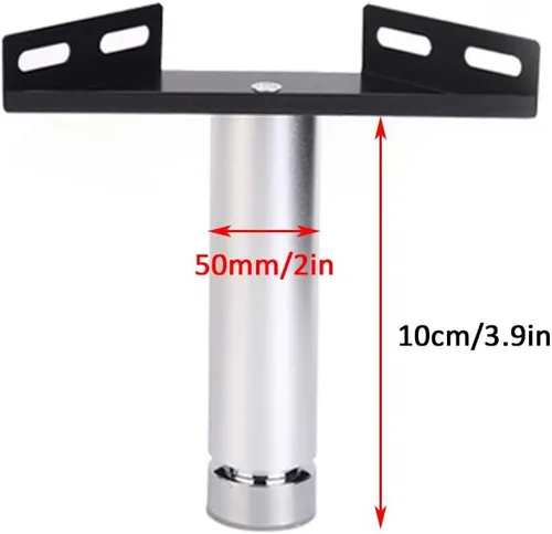 Vista 2 de Patas ajustables para cama de muebles, patas de repuesto de aleación de aluminio, patas de soporte de aleación de aluminio, conexión de código