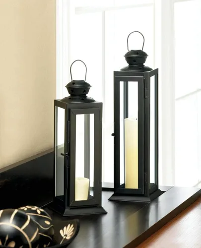 Vista 2 de Zings & Thingz 57073573 - Farol grande con corte estrellado, sin tamaño, color negro
