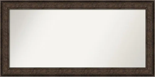 Vista 760 de Amanti Art Espejo de pared personalizado no biselado (25 x 25 pulgadas), marco de bronce acentuado, varios tamaños personalizados, espejo de baño