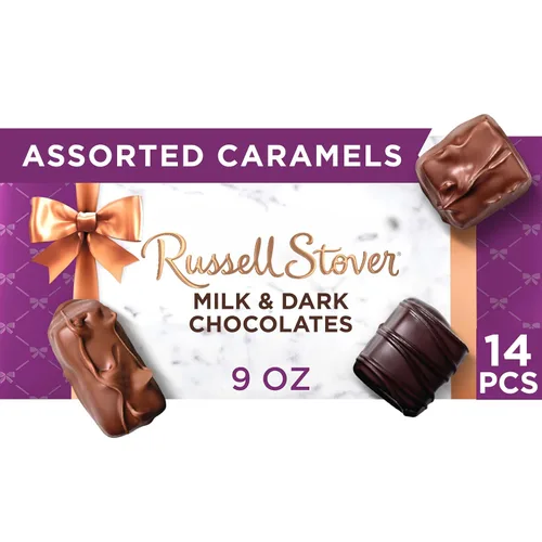 Vista 16 de Russell Stover, Surtido de chocolate con leche, caja de regalo de chocolate, 9.4 onzas