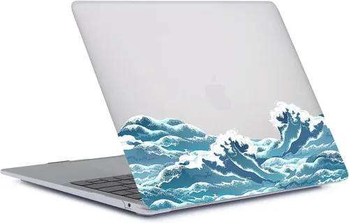 Vista 3 de Funda compatible con MacBook Air de 13 pulgadas versión antigua 2010-2017 Modelos: A1466 y A1369, carcasa rígida de plástico protectora y cubierta