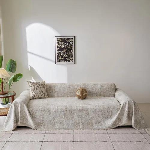 Vista 52 de ROOMLIFE Manta de sofá estilo azteca boho para sillones de 2/3 cojines, fundas de sofá lavables y antideslizantes aptas para mascotas, protector