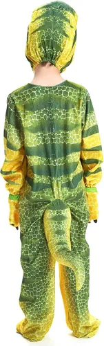 Vista 3 de NoveltyBoy Disfraz de dinosaurio T-Rex para bebé de Triceratops para cosplay