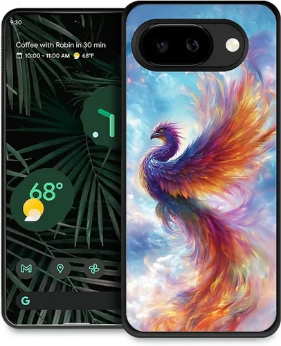 Vista 256 de Compatible con Google Pixel 4A 5G Mobile Case Creative Acrylic Back Panel Silicona Edge Case Slim Protección Especialmente para Google Pixel 4A 5G