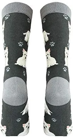 Vista 5 de Calcetines para amantes de las mascotas, divertidos, para todas las estaciones, talla única, para mujeres y hombres, regalos de gatos y perros