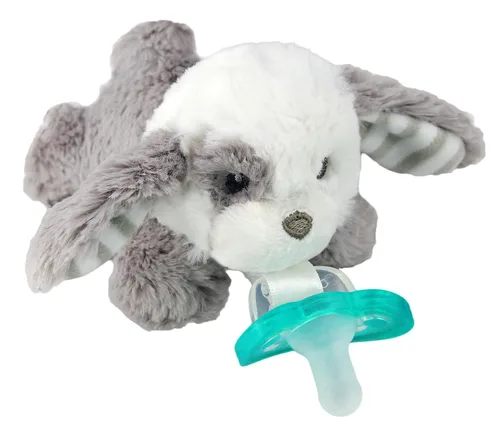 Vista 15 de RaZbaby Bear RaZbuddy - Portachupetes de Peluche para Recién Nacidos en Adelante, Hecho en EE.UU., Chupete Ortodóntico Desmontable JollyPop