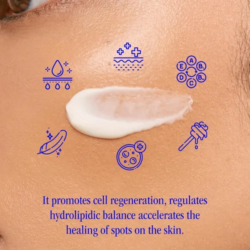 Vista 3 de Crema de noche con aceite de argán y miel, hidratante facial antienvejecimiento para piel seca y sensible, crema reparadora orgánica con manteca
