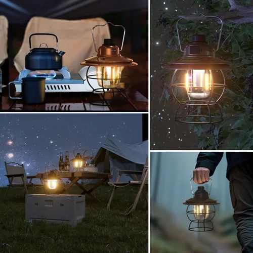 Vista 9 de Linterna de camping LED recargable, cobre
