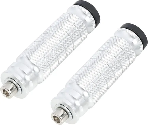 Vista 11 de F FIERCE CYCLE 1 par de reposapiés de aluminio de 6mm para motocicleta, set trasero plegable, reposapiés para motociclismo, estribo negro
