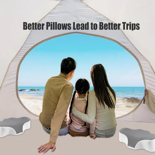 Vista 9 de Bespilow Almohada de viaje para dormir, almohada de soporte cervical para el cuello para aliviar el dolor de cuello, almohada de espuma