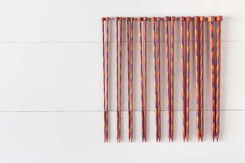 Vista 5 de Knit Picks Juego de agujas de tejer de madera de un solo punto recto US 4-11 (Radiant 10")
